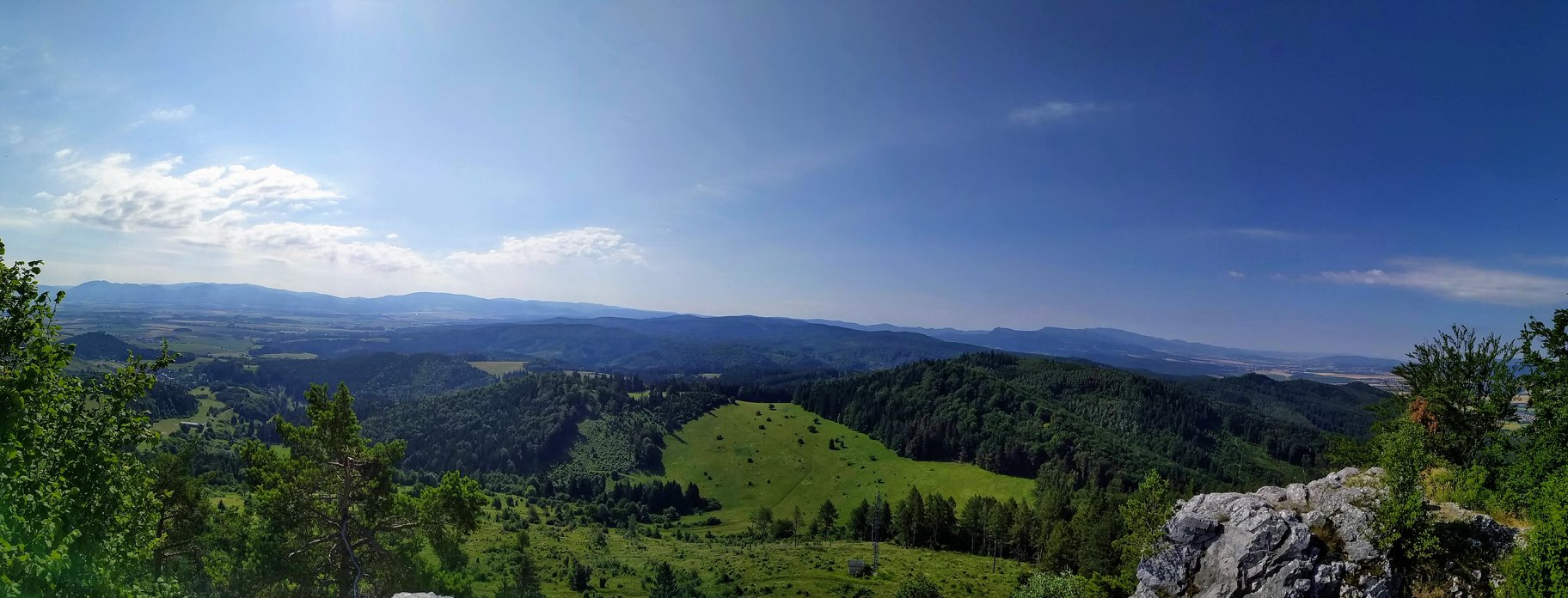 Jasenovo - panoráma z Vyšehradu.