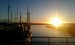 Prístav Oslo - keď slnko sadá 
